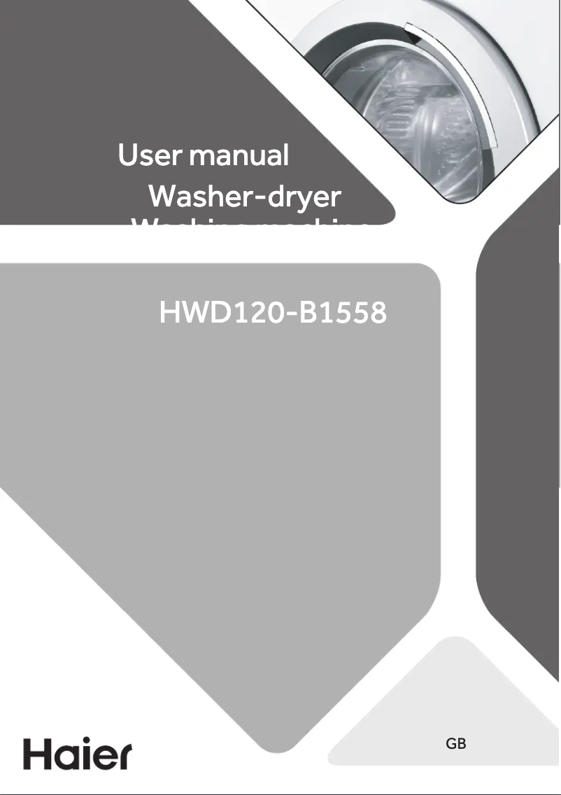 Página 1 del manual Manual de usuario Haier HWD120-B1558