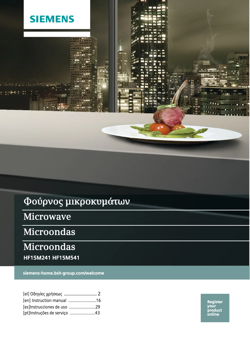 Page n°1 - Manuel utilisateur Siemens WM12Y760TR