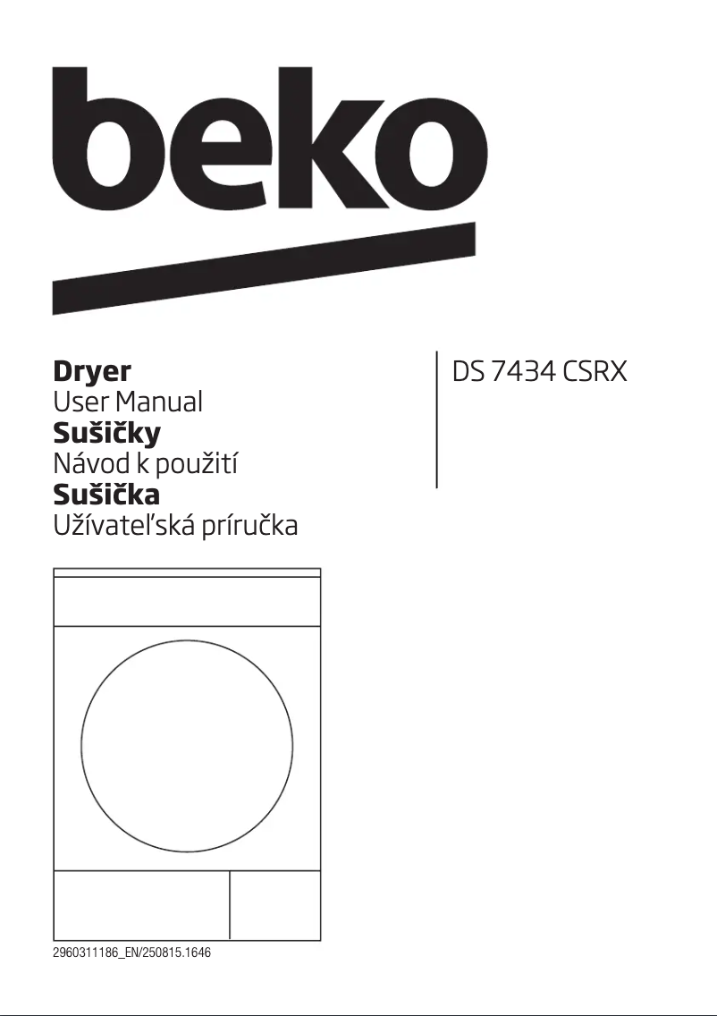 Page n°1 - Manuel utilisateur Beko DS 7434 CS RX