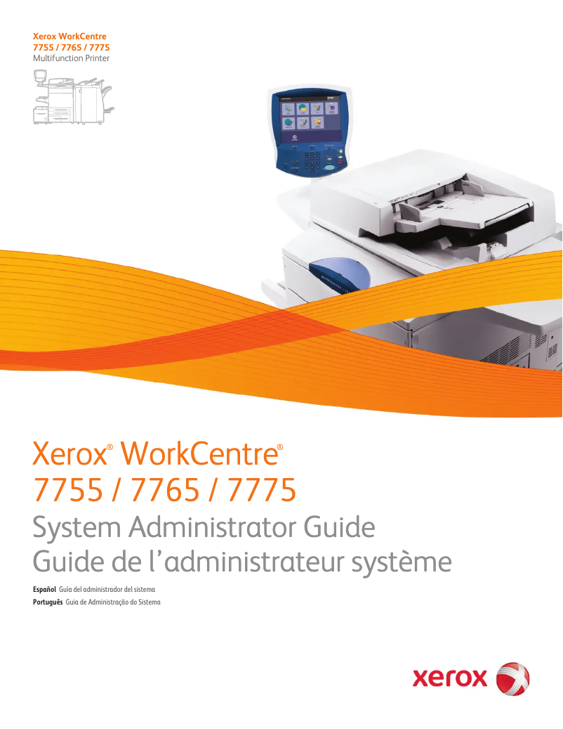 Page 1 de la notice Manuel utilisateur Xerox WorkCentre 7775V EW