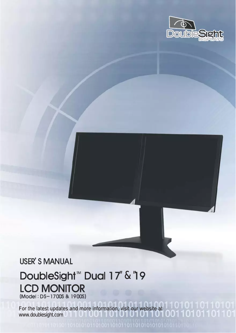 Page n°1 - Manuel utilisateur DoubleSight DS-1900S