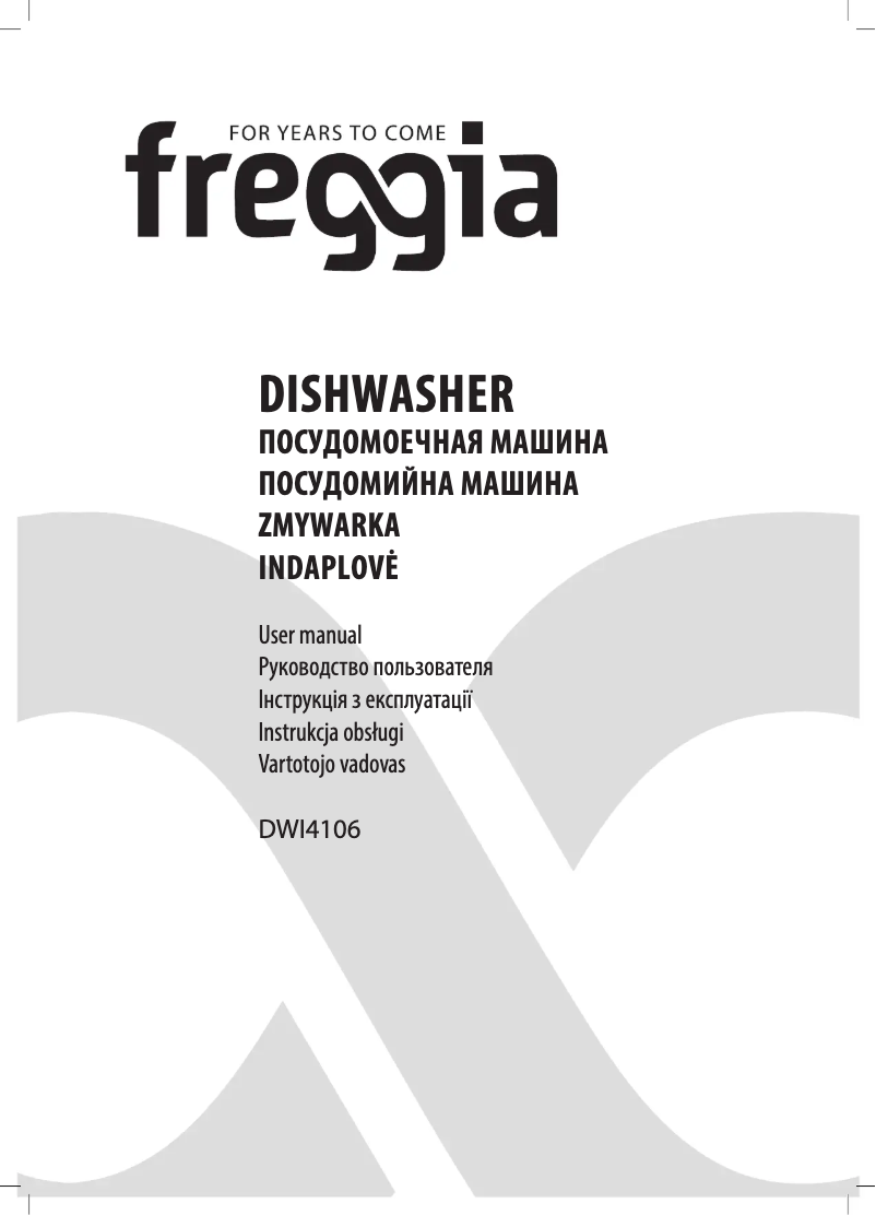 Page n°1 - Manuel utilisateur Freggia DWI4106