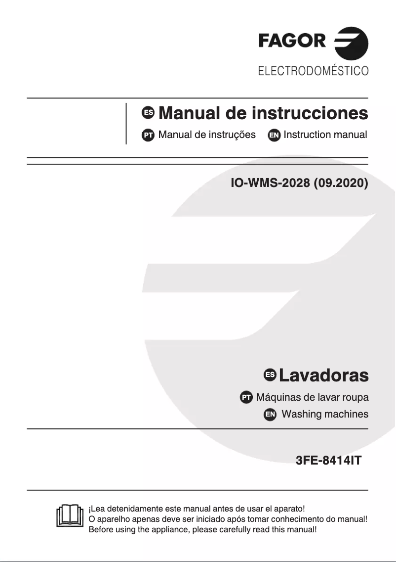 Image de la première page du manuel de l'appareil 3FE-8414IT