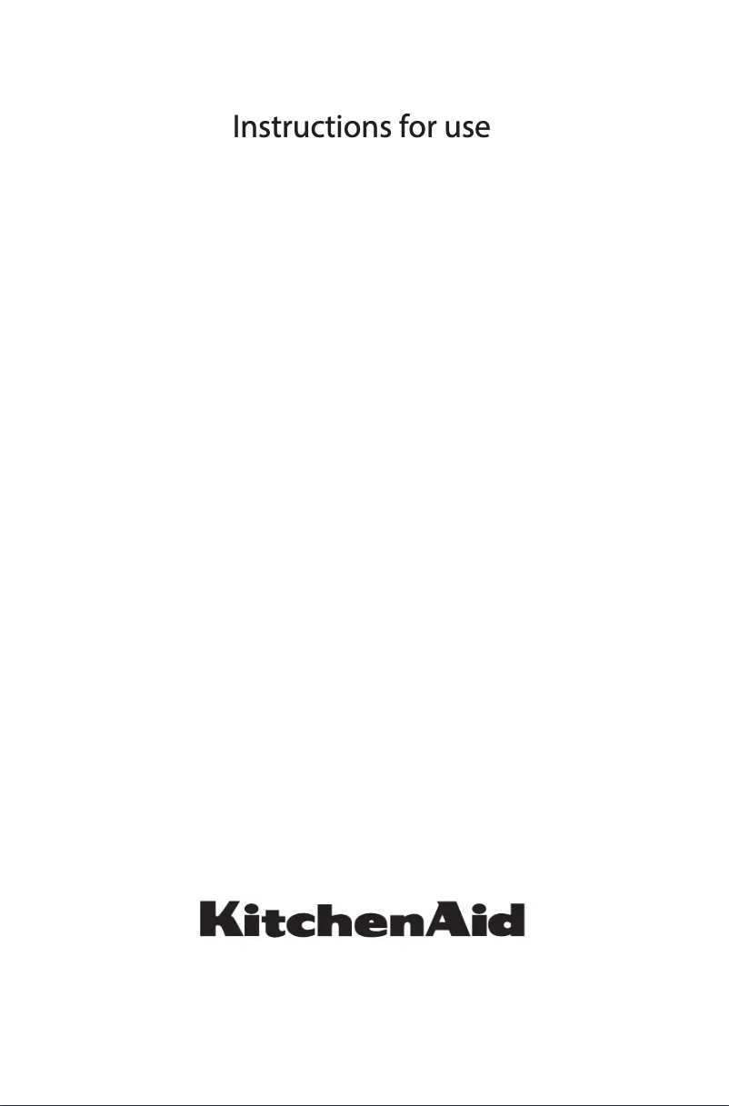 Page 1 de la notice Manuel utilisateur KitchenAid KOQCX 45600