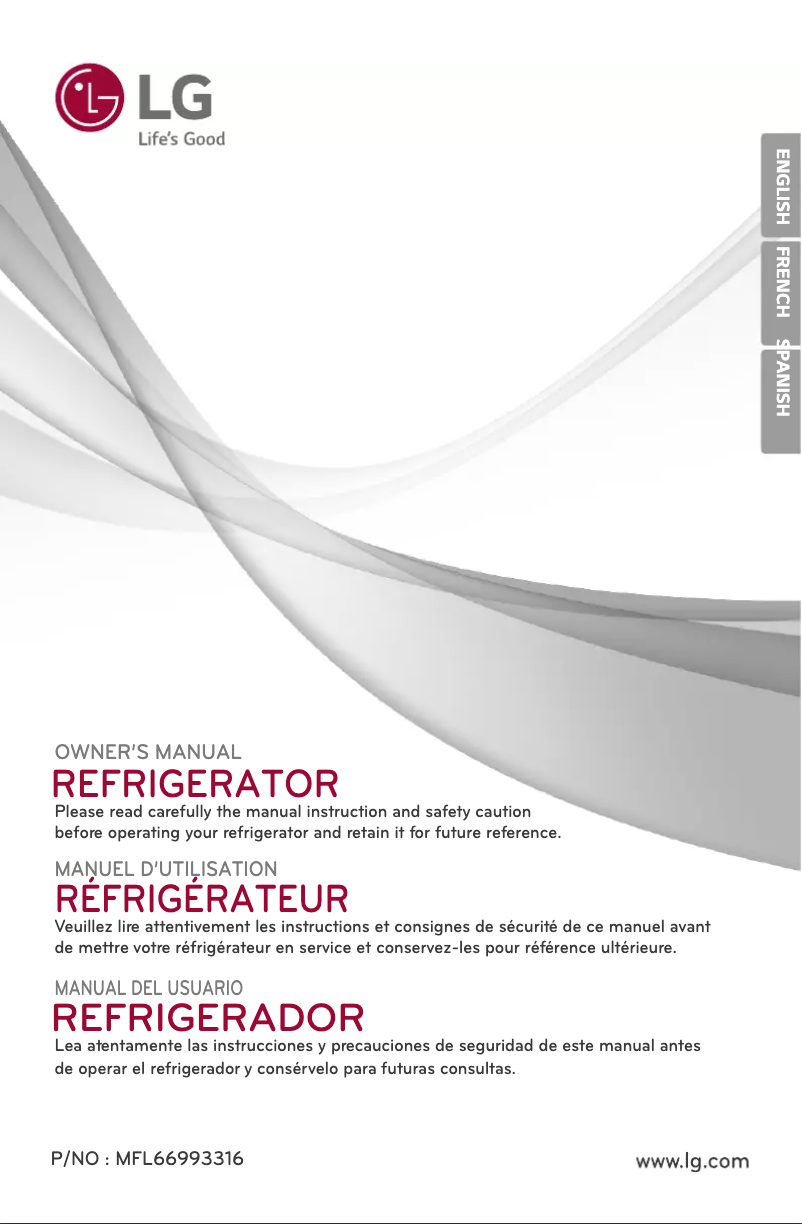 Page 1 de la notice Manuel utilisateur LG GU20BGP1