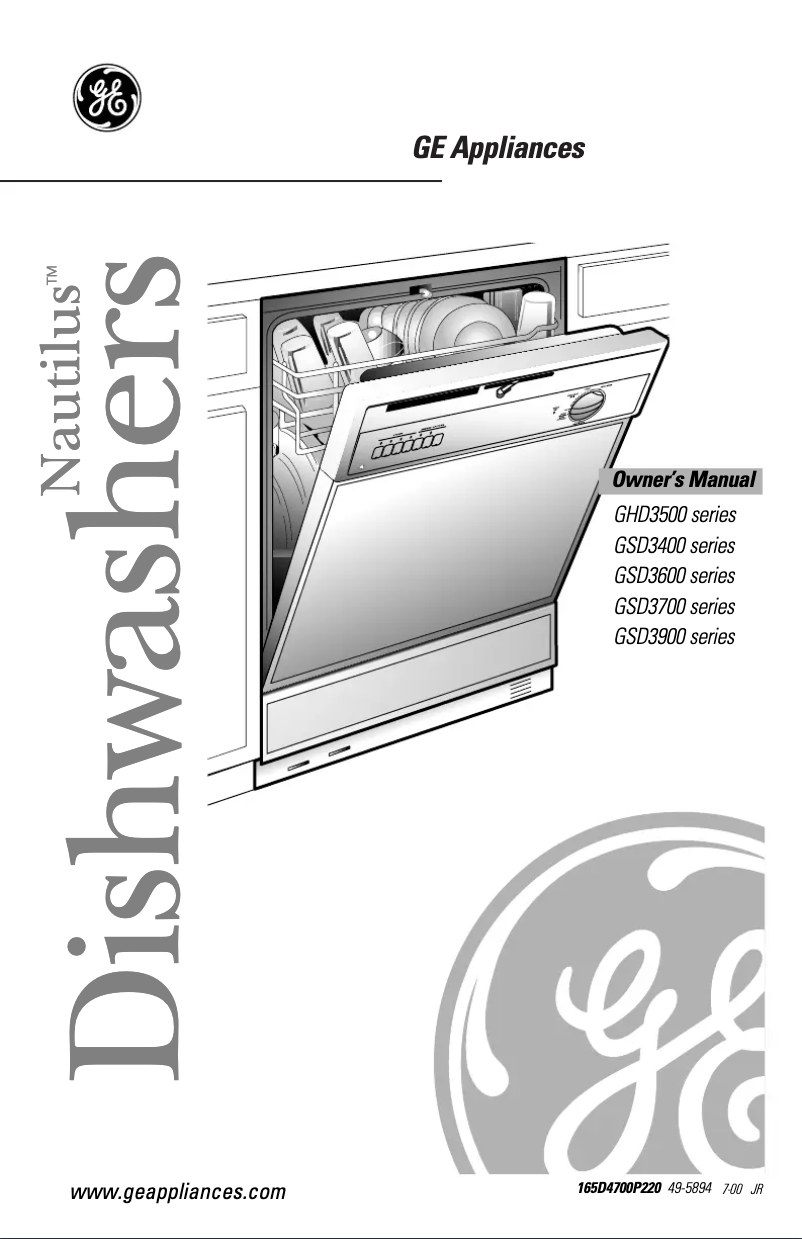 Page n°1 - Manuel d'utilisation et d'entretien GE GSD3455FCC