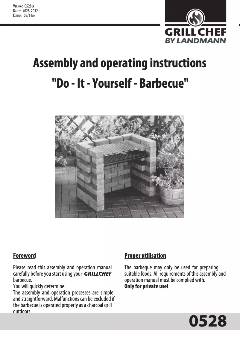 Image de la première page du manuel de l'appareil DIY 0528