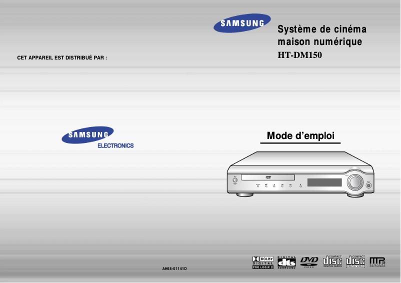 Page 1 de la notice Manuel utilisateur Samsung HT-DM150