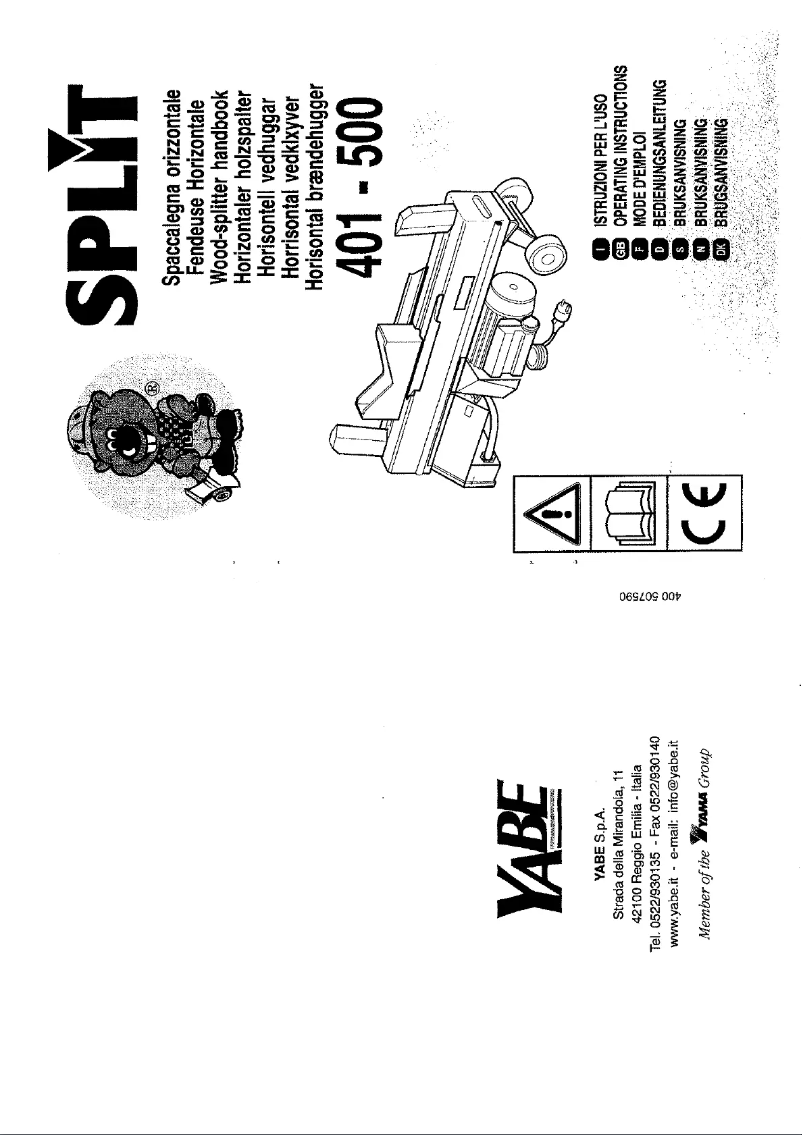 Page n°1 - Manuel utilisateur Split 401