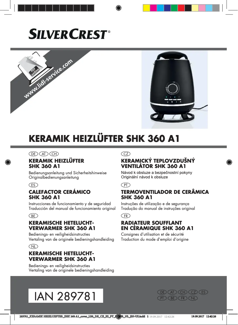 Image de la première page du manuel de l'appareil SHK 360 A1