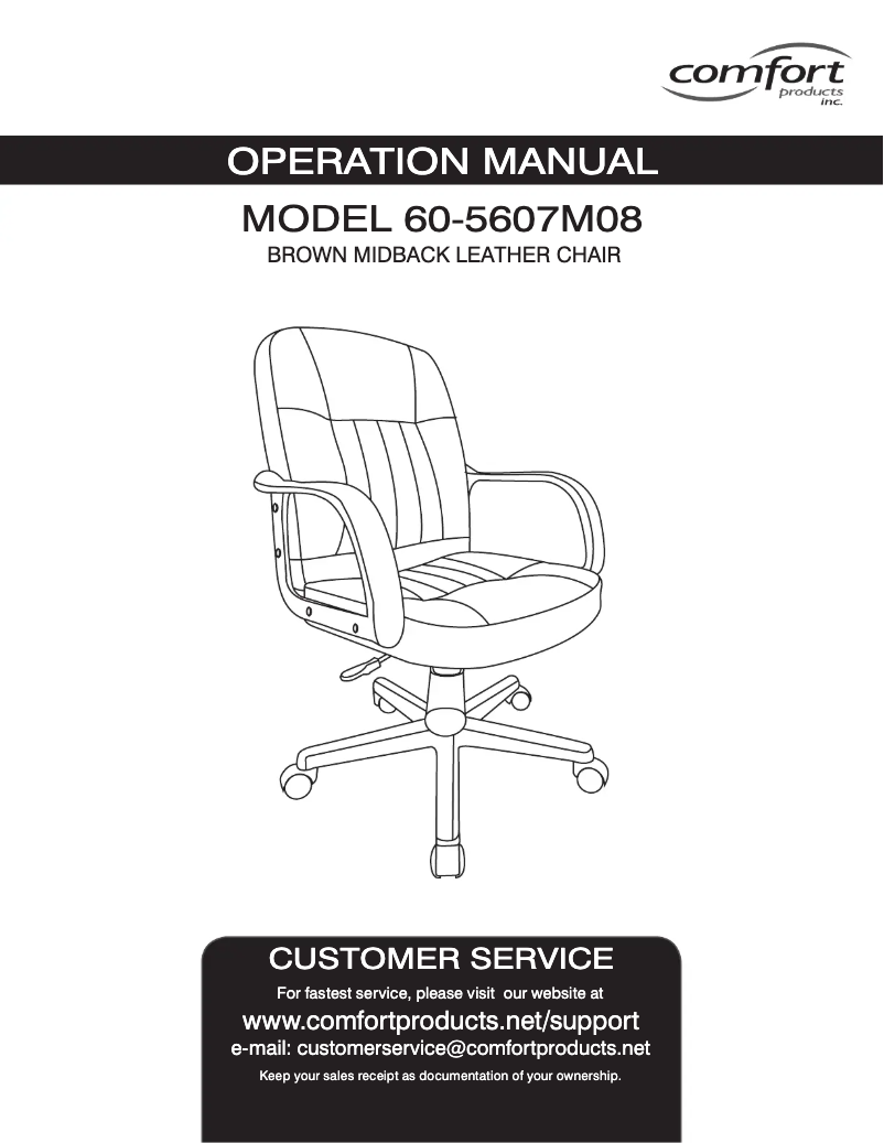 Page n°1 - Manuel utilisateur Comfort 60-5607M08
