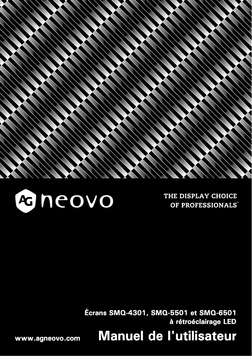 Page 1 of the manual User Manual AG Neovo SMQ-5501