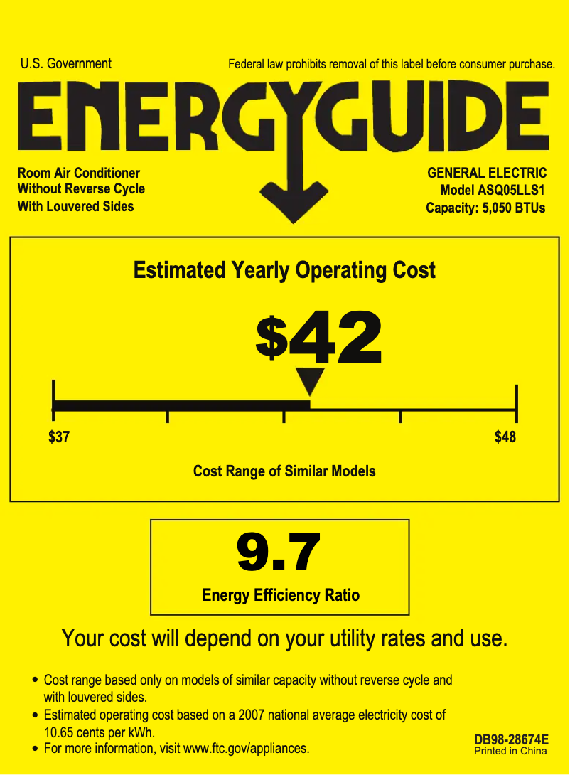 Image de la première page du manuel de l'appareil ASQ05LL