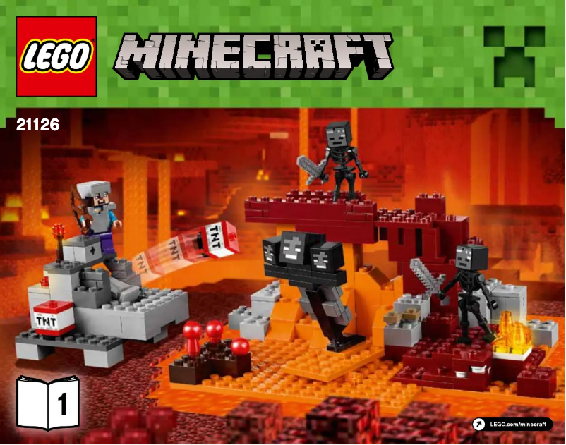 Página 1 del manual Instrucciones visuales Lego Minecraft 21126
