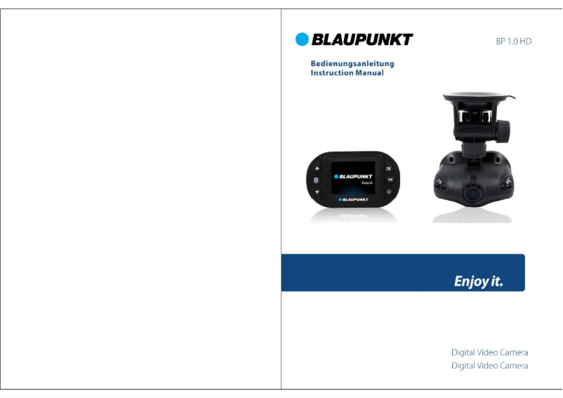 Page 1 of the manual User Manual Blaupunkt BP 1.0 HD