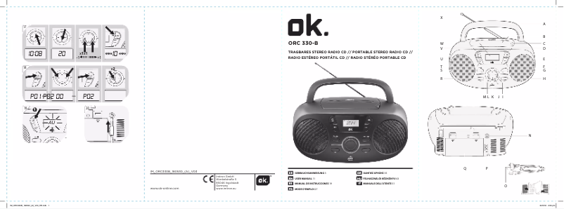 Page 1 de la notice Manuel utilisateur OK ORC 330-B