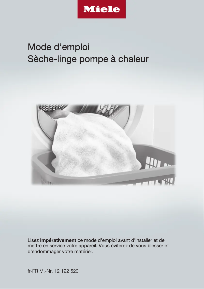 Image de la première page du manuel de l'appareil TWC 560 WP EcoSpeed
