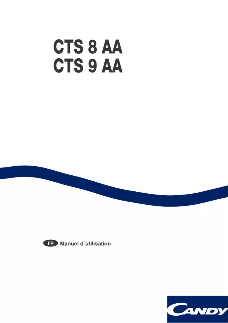 Page n°1 - Manuel utilisateur Candy LB CTS 8 AA