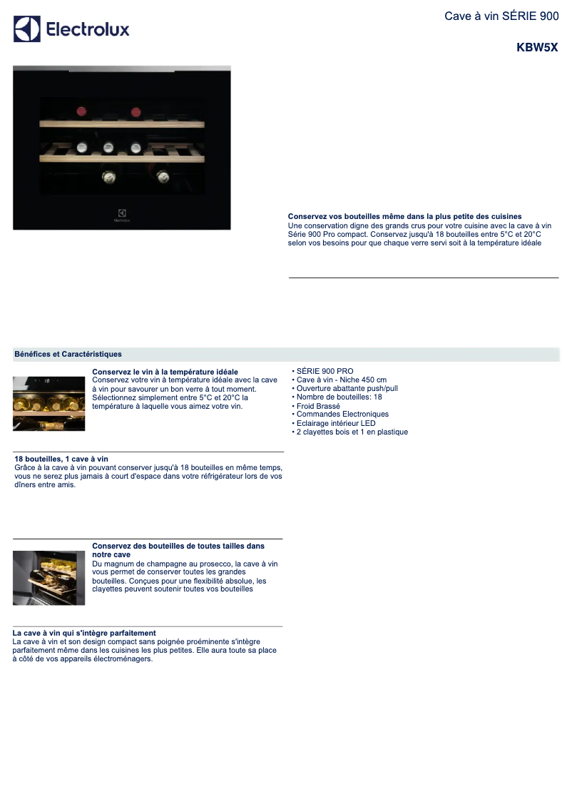 Image de la première page du manuel de l'appareil KBW5X