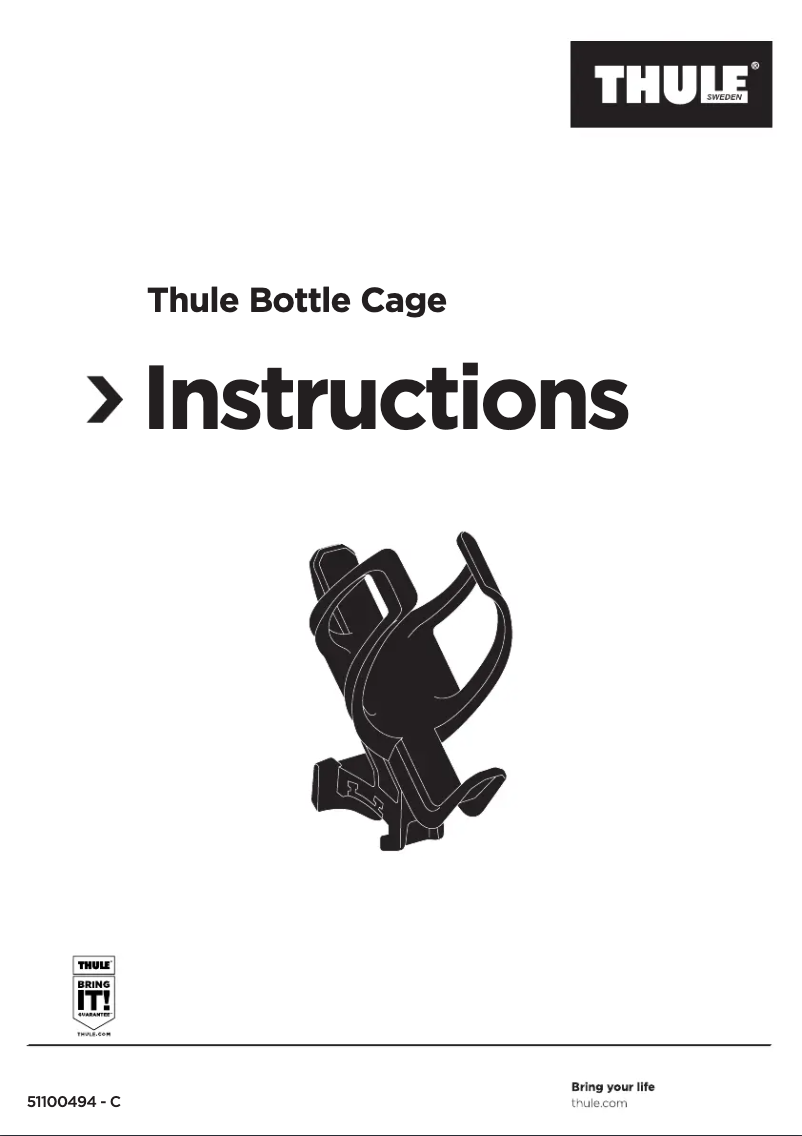 Página 1 del manual Manual de usuario Thule Bottle Cage 20201510
