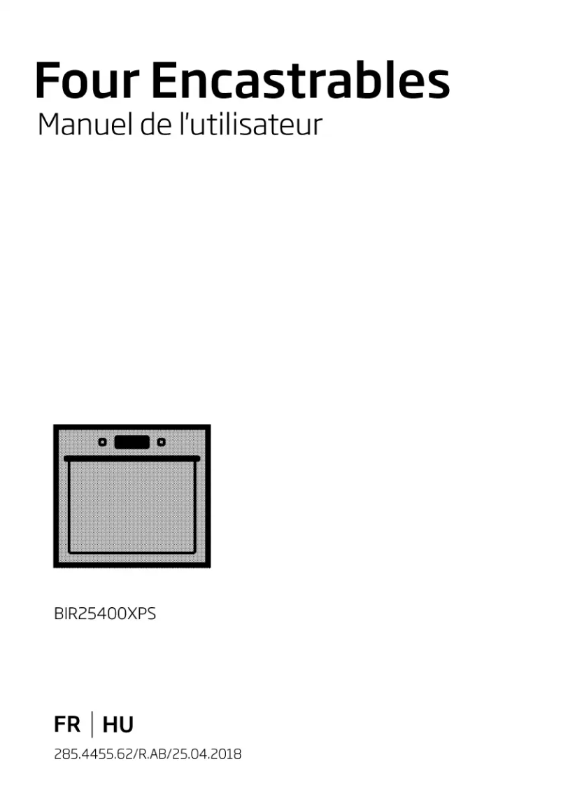 Page n°1 - Manuel utilisateur Beko BIR25400XPS