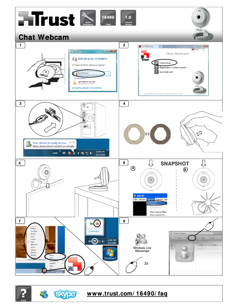 Page n°1 - Manuel utilisateur Trust 16490 MultiCover Chat