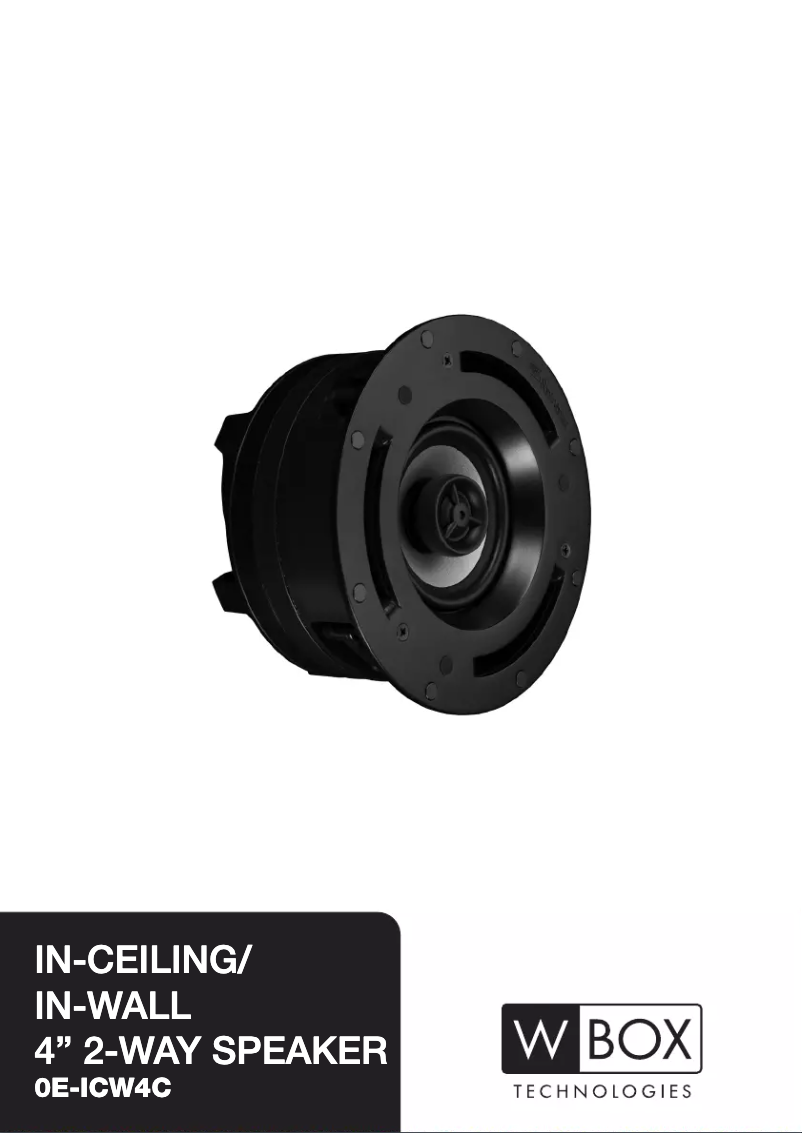 Image de la première page du manuel de l'appareil 0E-ICW4C