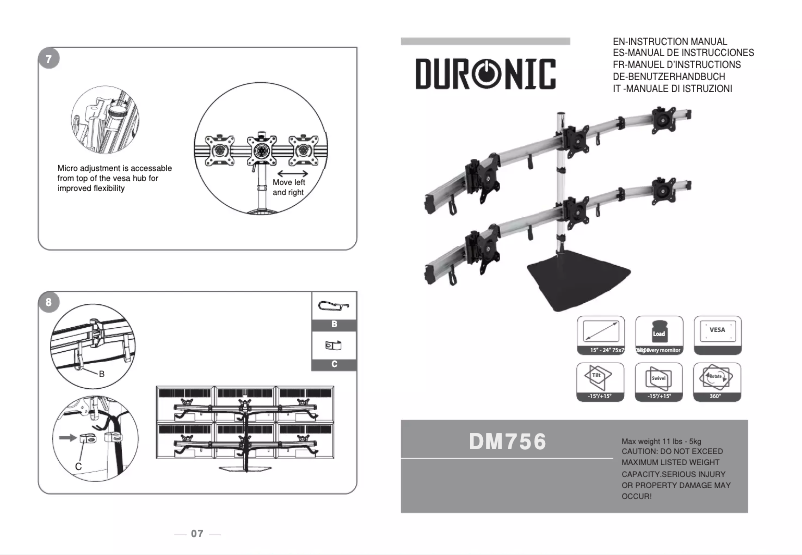 Image de la première page du manuel de l'appareil DM756