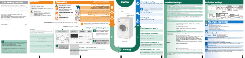 Page 1 de la notice Manuel utilisateur Siemens WM12E464ME