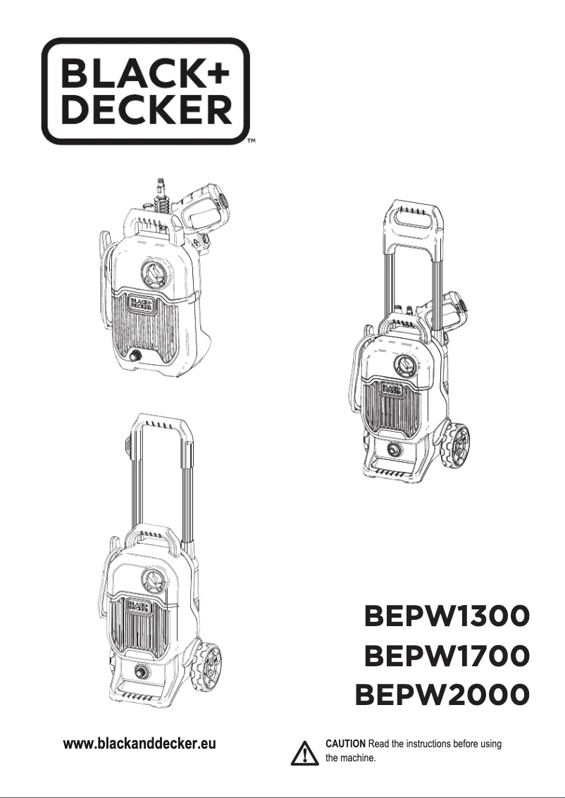 Page 1 de la notice Manuel utilisateur Black & Decker BEPW2000