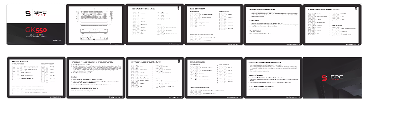 Image de la première page du manuel de l'appareil Omnis GK550