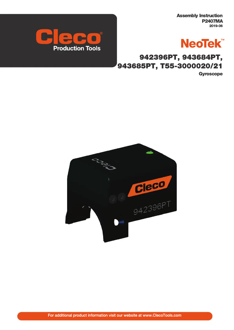 Page n°1 - Manuel utilisateur Cleco NeoTek 943684PT