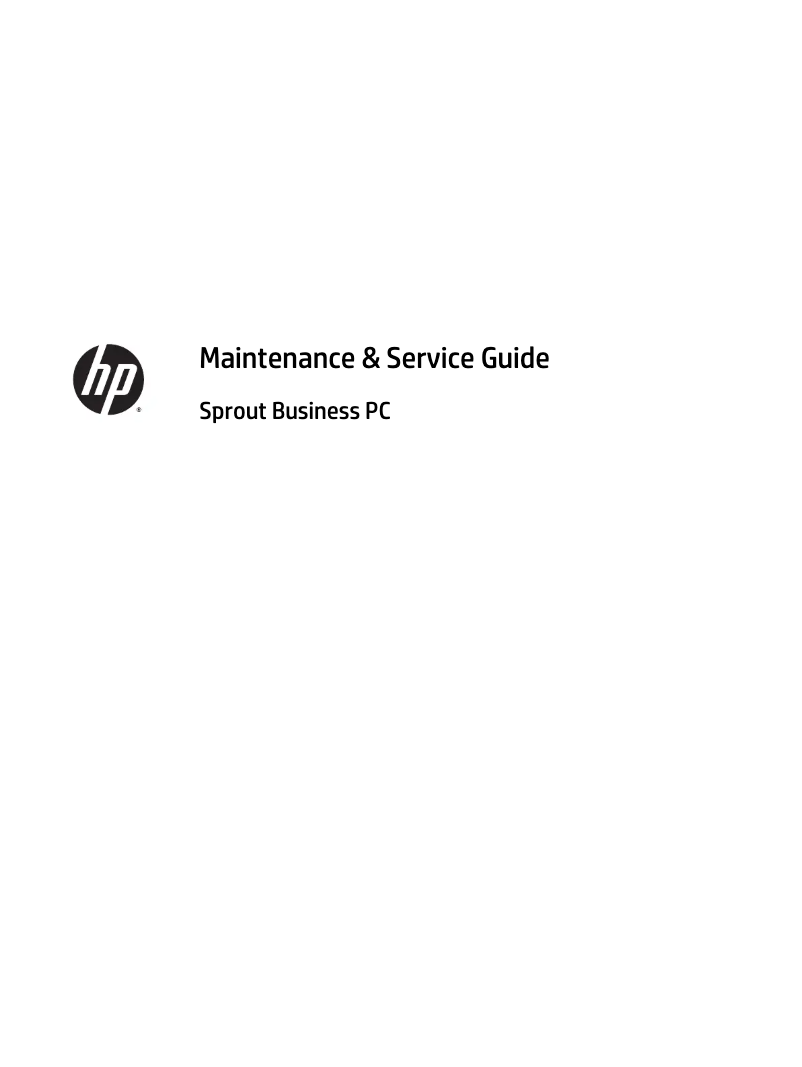 Image de la première page du manuel de l'appareil Sprout