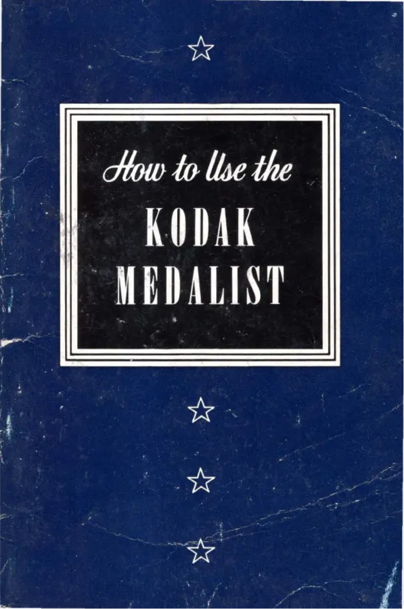 Page 1 de la notice Manuel utilisateur Kodak Medalist