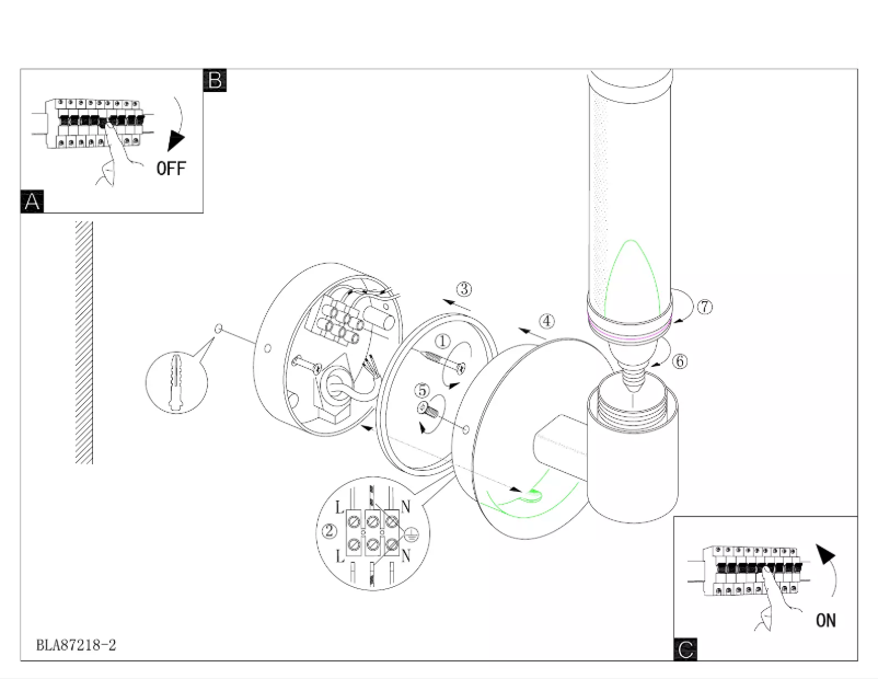 Page 1 de la notice Manuel utilisateur Eglo Palmera