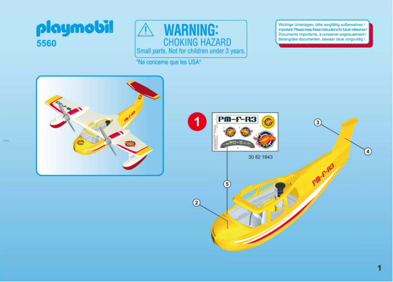 Image de la première page du manuel de l'appareil Firefighting Seaplane