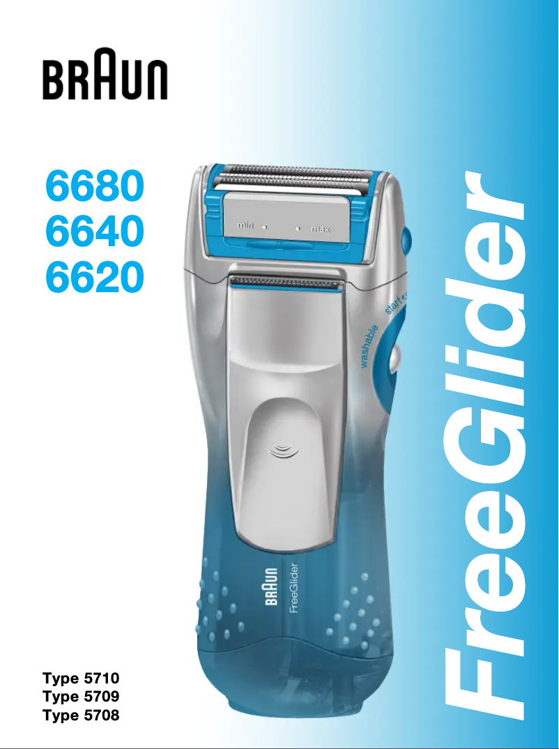 Page 1 de la notice Manuel utilisateur Braun FreeGlider 6620