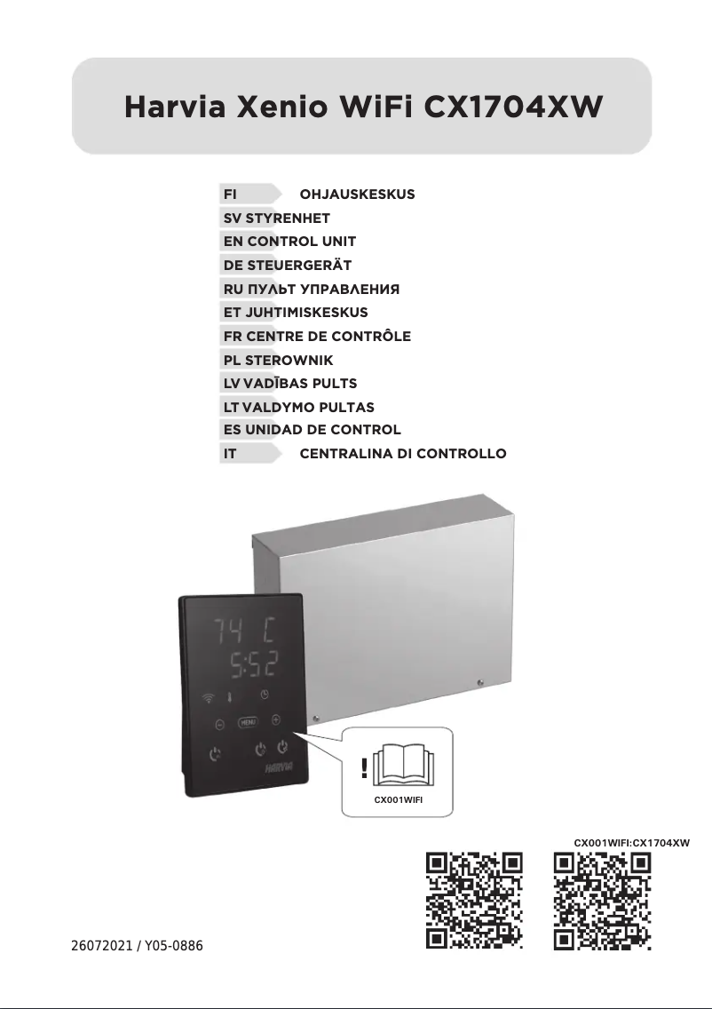 Image de la première page du manuel de l'appareil Xenio CX1704XW