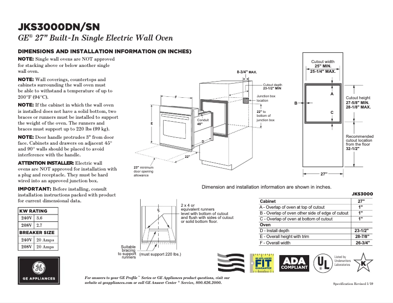 Image de la première page du manuel de l'appareil JKS3000DNBB