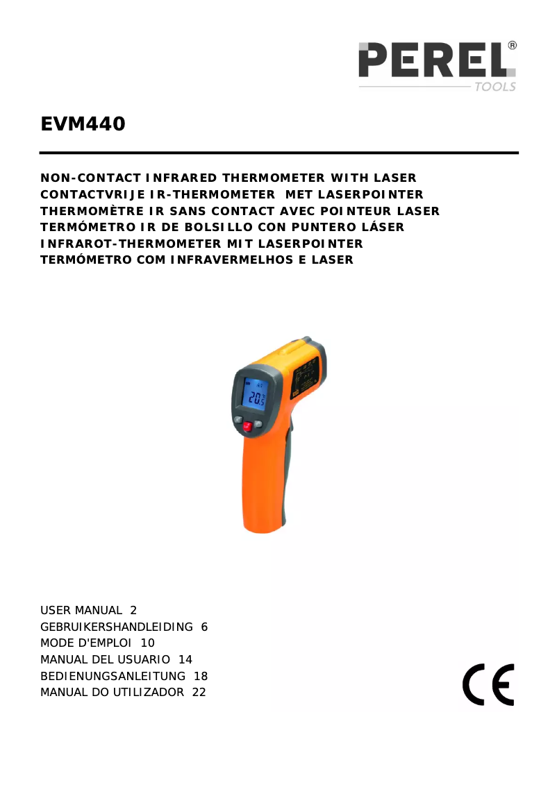Page n°1 - Manuel utilisateur Perel EVM440