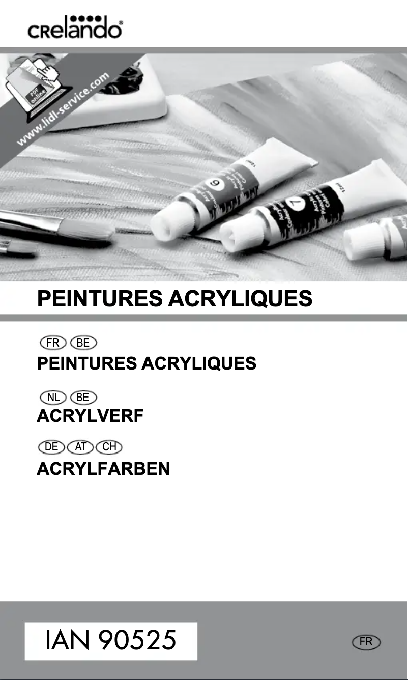 Page n°1 - Manuel utilisateur Crelando IAN 90525