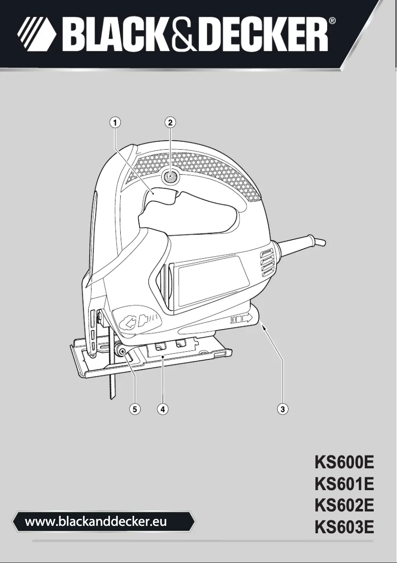 Page 1 de la notice Manuel utilisateur Black & Decker KS602E