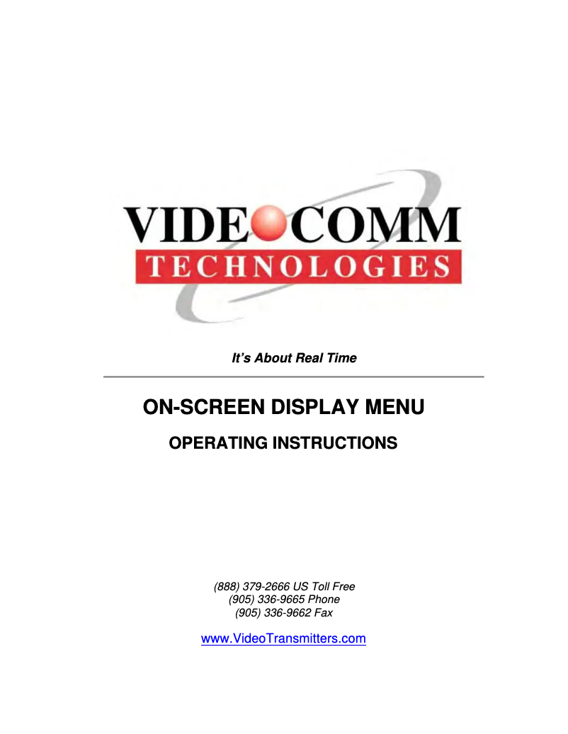 Page 1 de la notice Manuel utilisateur VideoComm Pro CX-700SR90