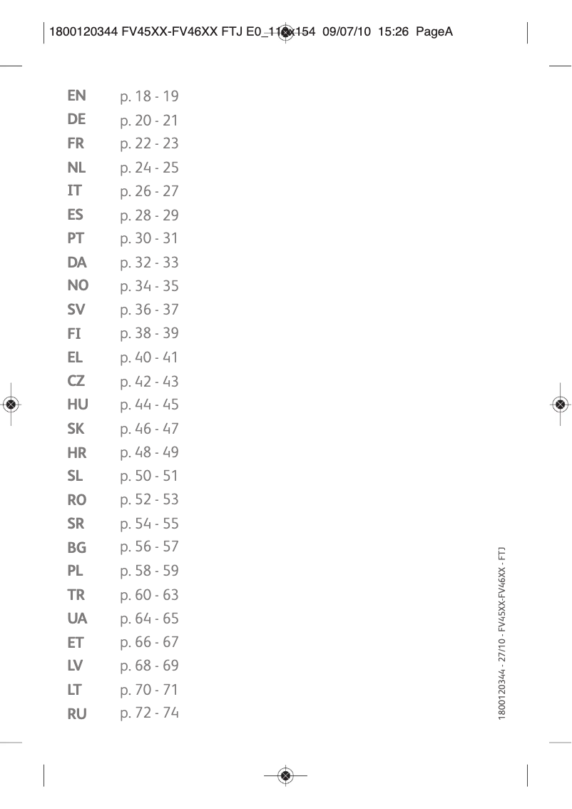 Page n°1 - Manuel utilisateur Tefal Ultragliss FV4650