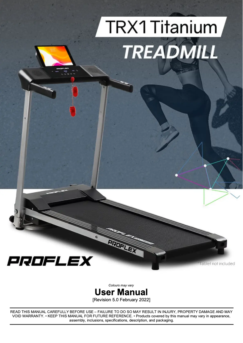 Image de la première page du manuel de l'appareil TRX1 Titanium