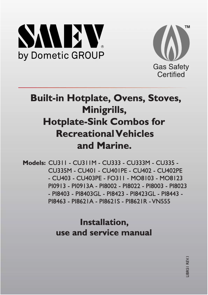 Page n°1 - Manuel utilisateur Smev PI8443