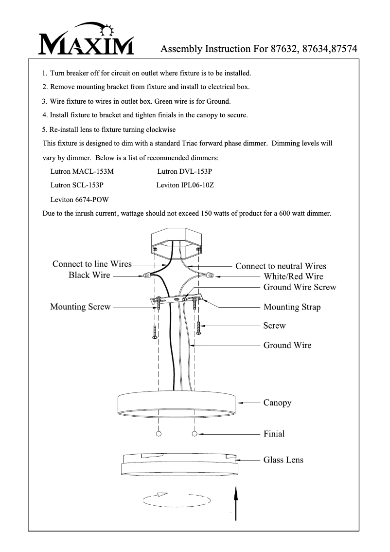 Image de la première page du manuel de l'appareil 87634C