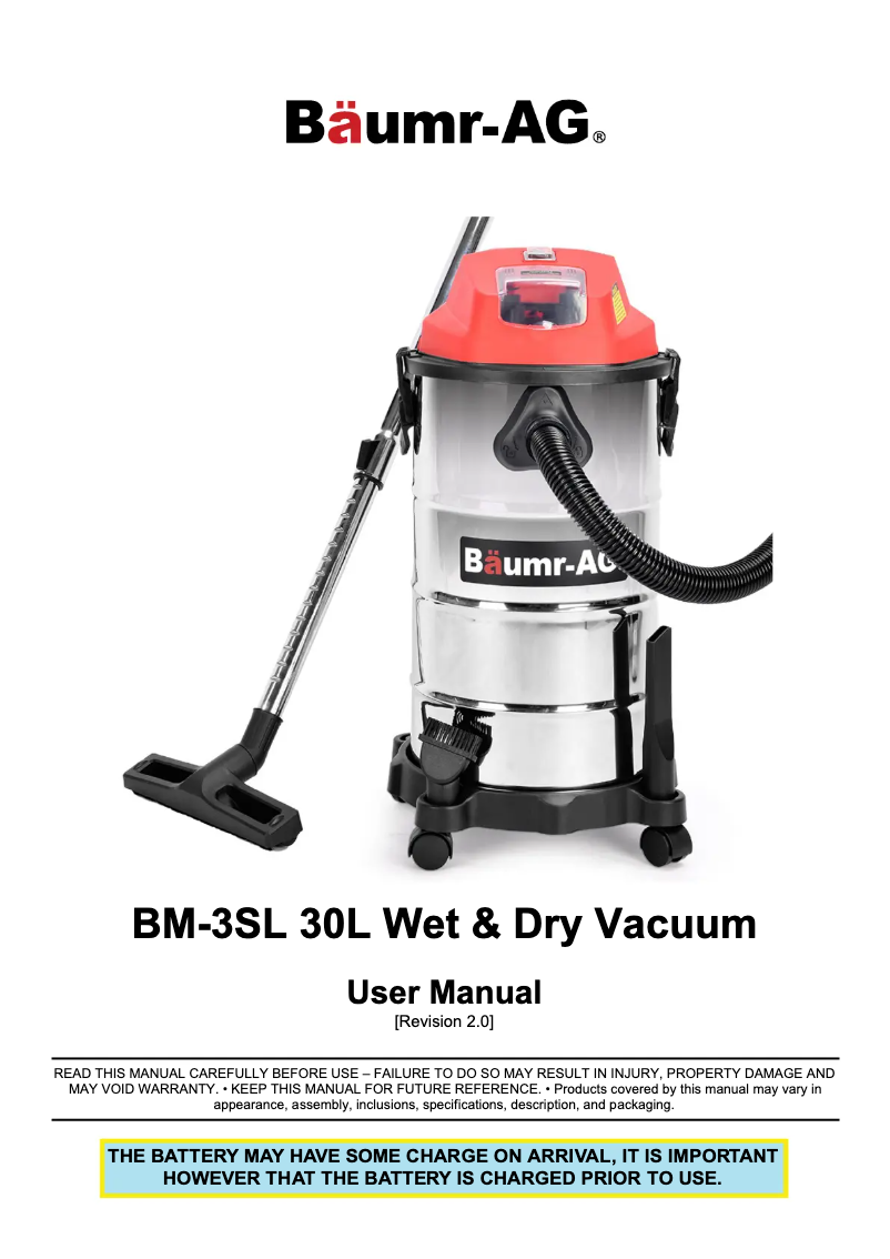 Página 1 del manual Manual de usuario Baumr-AG BM-3SL