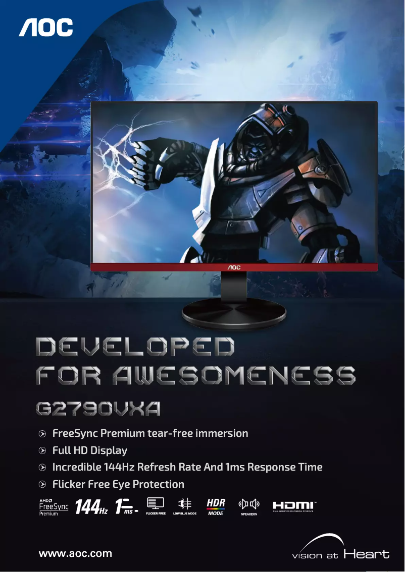 Page n°1 - Brochure AOC G2790VXA