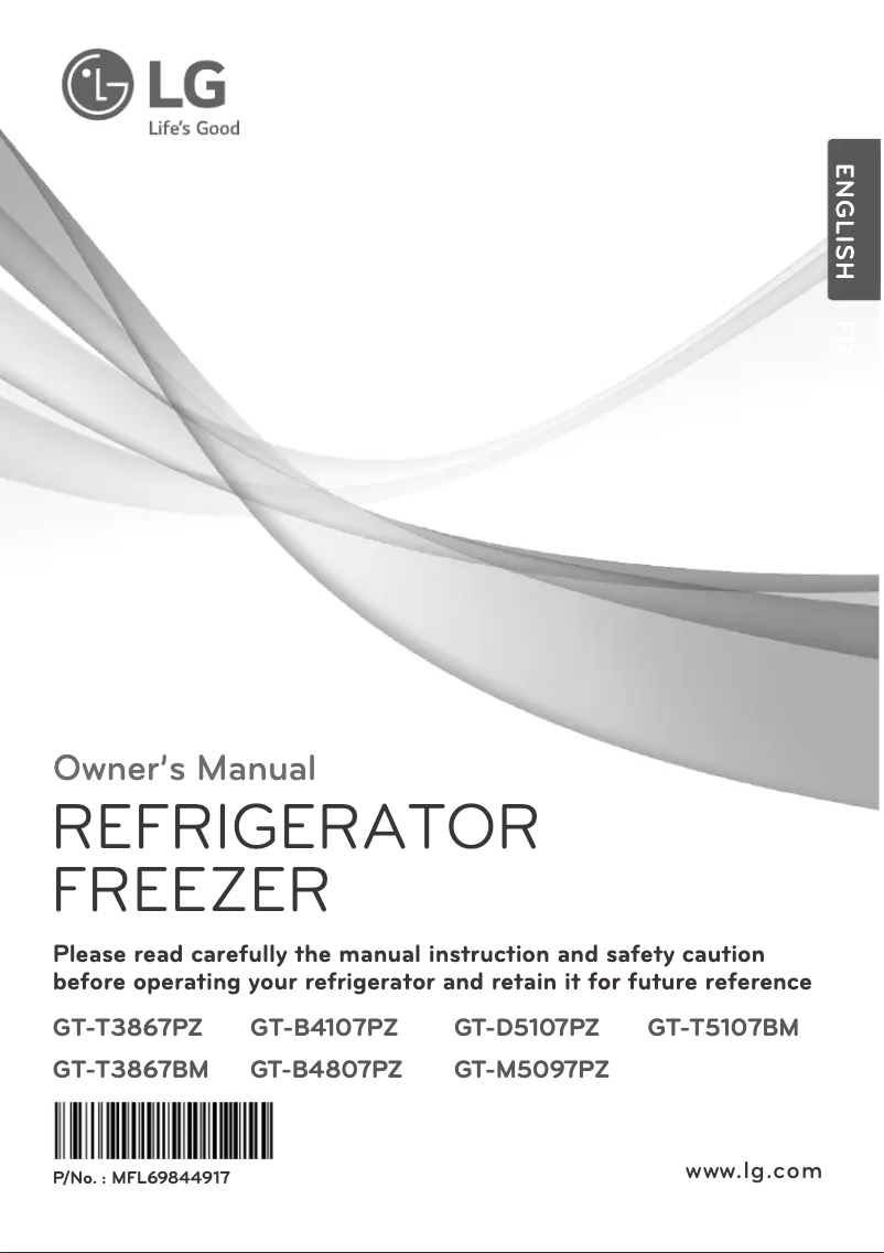 Image de la première page du manuel de l'appareil GT-B4807PZ